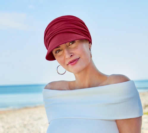 Bamboo Viscose Hat with Visor | 1578-0384