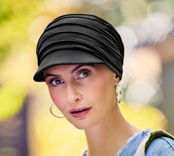 Black Medical Cap Deductible Comfortable Visor 1582-0211