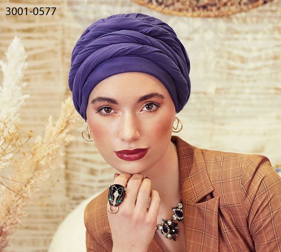 Boho Spirit Woman Headwear Sapphire 3015-0614 - Autumn / Winter - Turbanti  Christine