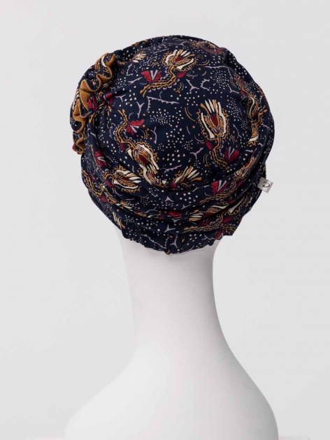 HocLotus Turban 1008-4119 in Bamboo Viscose - Amber Garden — photo 3