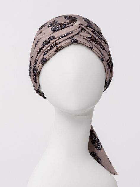 HocMantra Head Scarf 1012-4116 with Long Ties - Paisley Elegance — photo 2