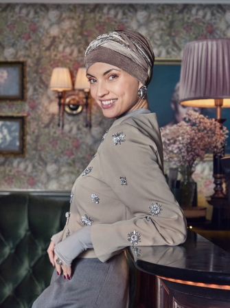 HocPerla Boho Turban Set 3045-4144 with Headband - Brocade Romance