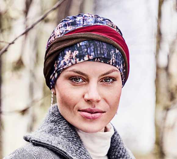 HocShakti Tie Dye Turban 1418-4049 | Oncology Headwear with Headband | Christine