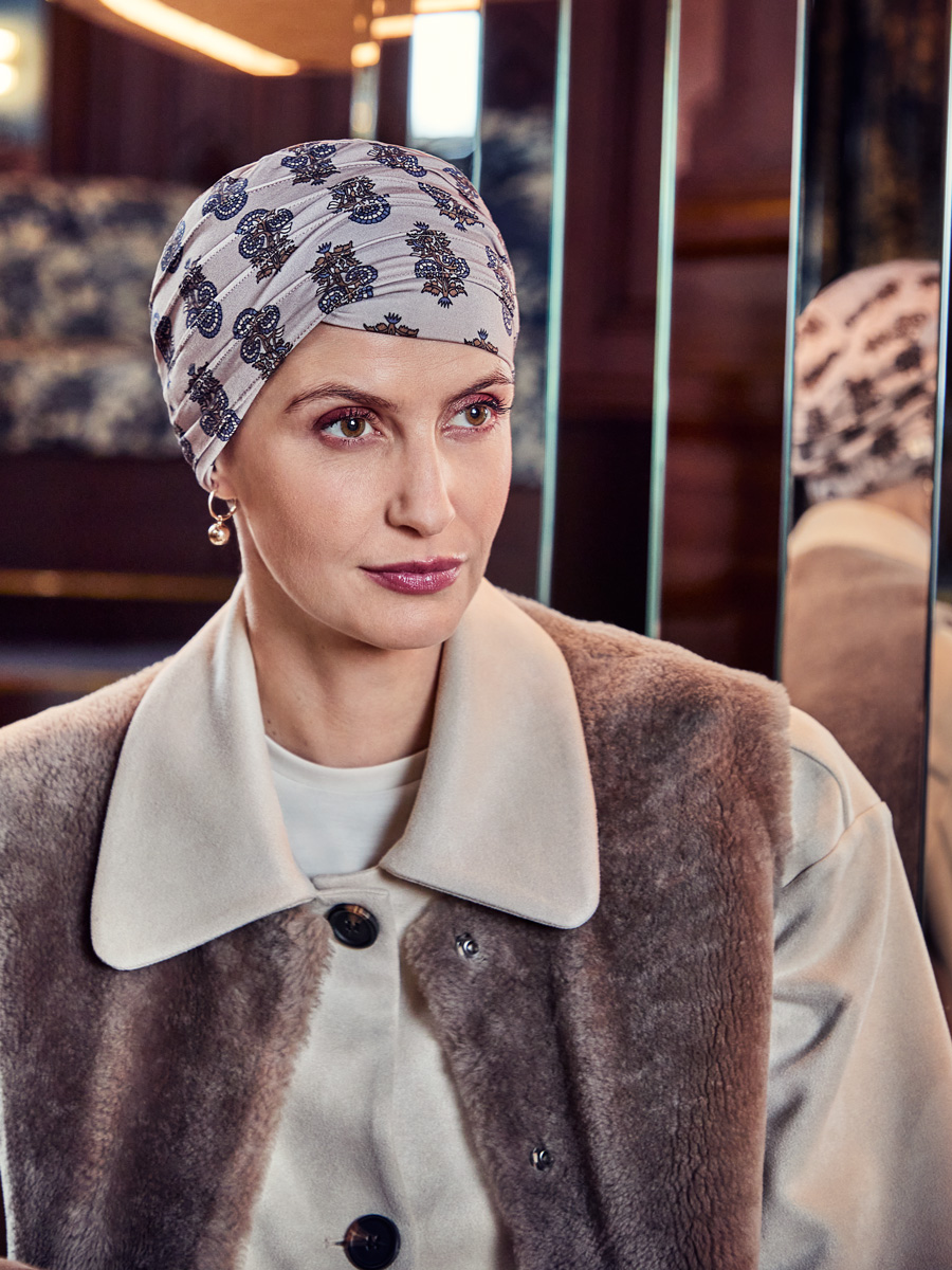 HocYoga Women's Turban 2000-4116 - Paisley Elegance