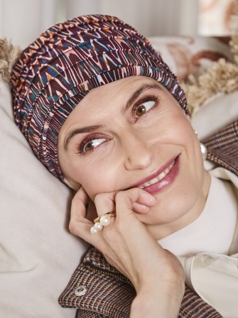 HocYoga Women's Turban 2000-4118 - Ikat Mystery