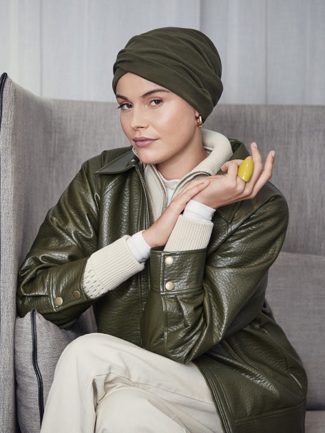 HocZoya Viva Women's Turban 1610-4137 - Kombu Green — photo 1
