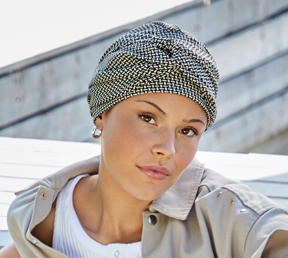 Viva Alva Graphic Braids Turban 1575-4098 | Stylish and Affordable
