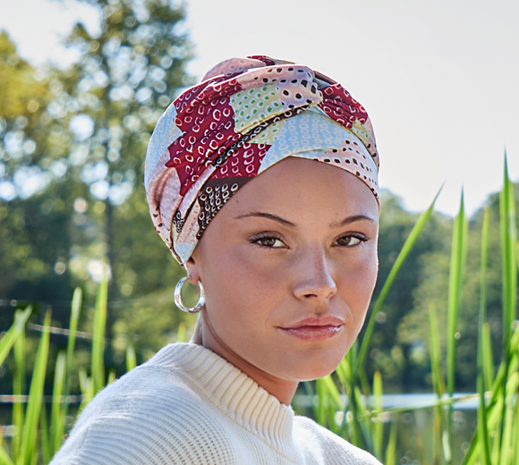 Viva Alva Patchwork Turban Pastels 1575-4099 | Elegant