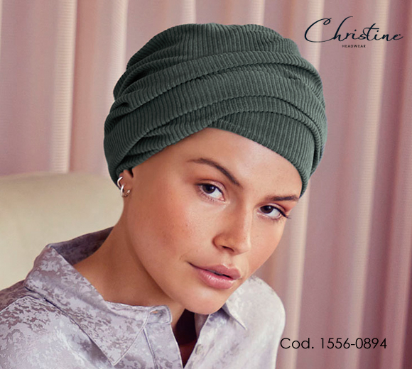 Viva Lea Woman Turban 1556-0894-Rustic green