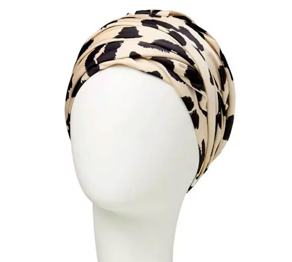 Woman's spotted turban Boho Spirit Sapphire 3026-0785