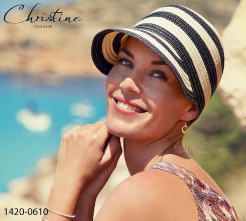 Women's cap with UV protection chemo peak 1420-0610