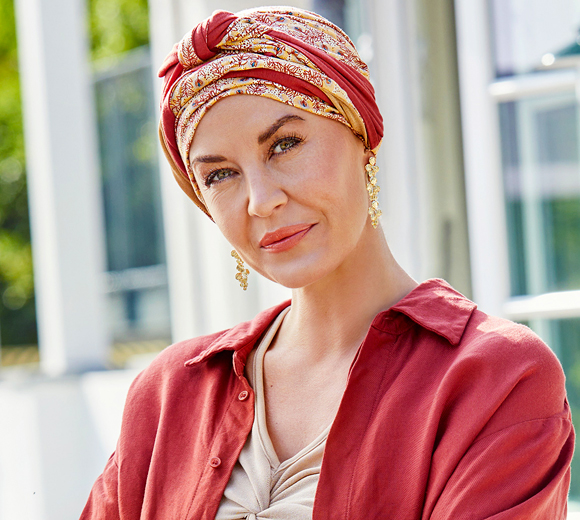 Women's chemo bandana in bamboo Turban Beatrice 1419-0910