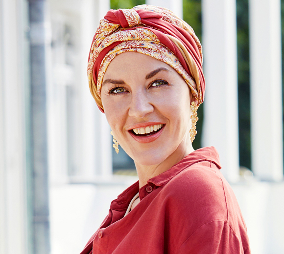 Women's chemo bandana in bamboo Turban Beatrice 1419-0910b