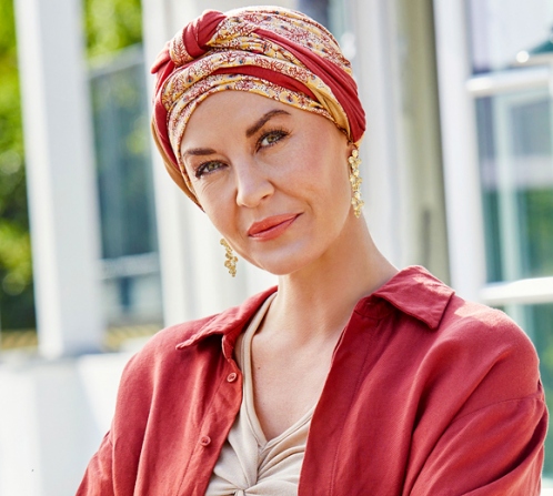 Women's chemo bandana in bamboo Turban Beatrice 1419-0910