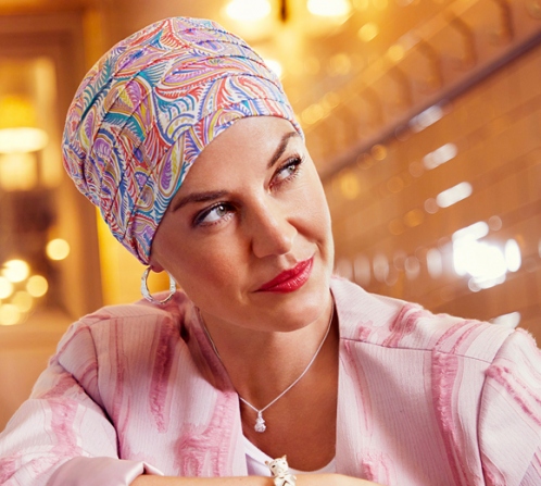 Women's chemo headdress in bamboo Yoga Turban 2000-0911