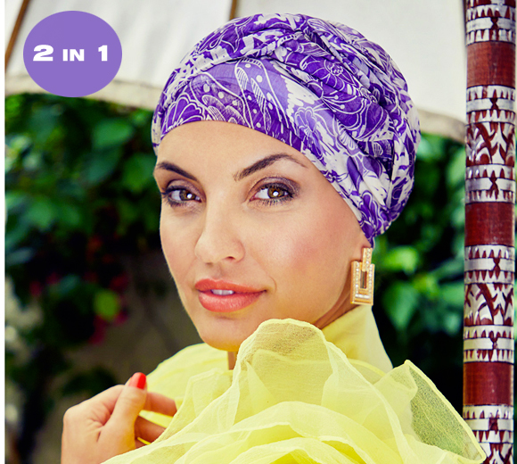 Women's Chemo Turban Set Amber 3040-0919 Boho Spirit