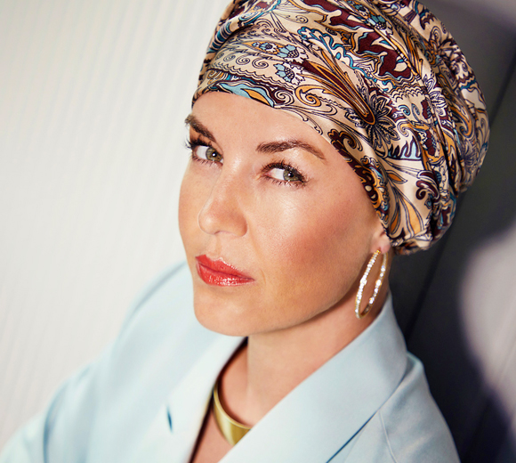 Milena 1558-0924 Women's turban in fresh elegant silk