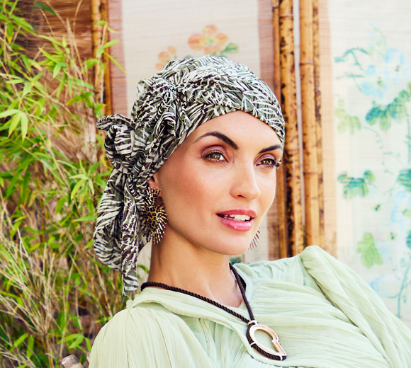 Women's Turban with Removable Headband - Fantasy 3042-0891