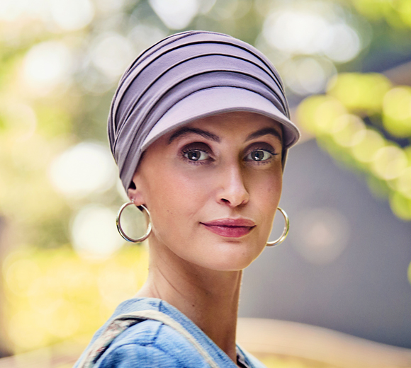 Yoga Cap Beige: Oncology Hat Visor UPF 50+ 1582-0167