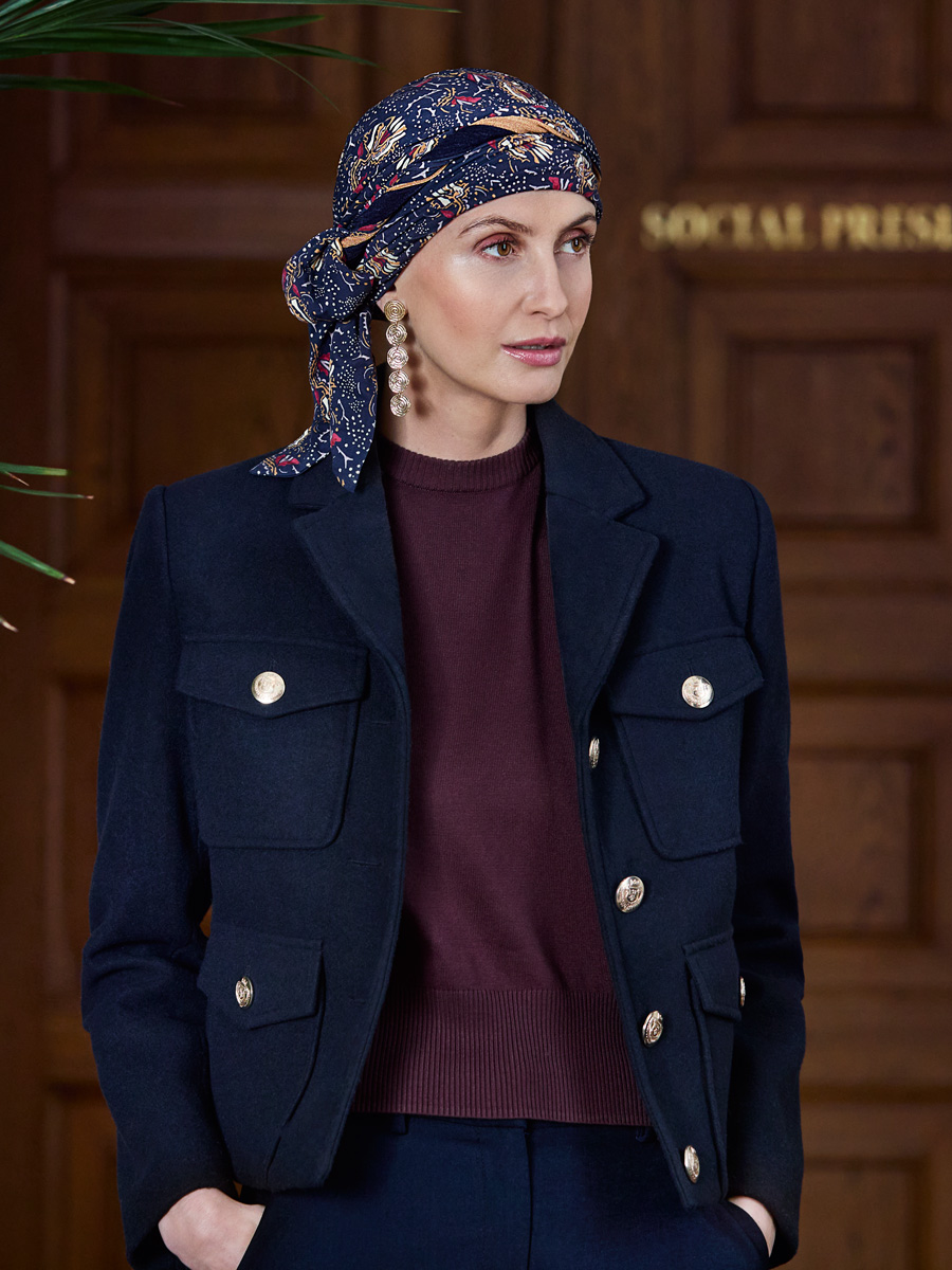 HocBeatrice Turban 1419-4119 with Ties - Amber Garden — photo 1