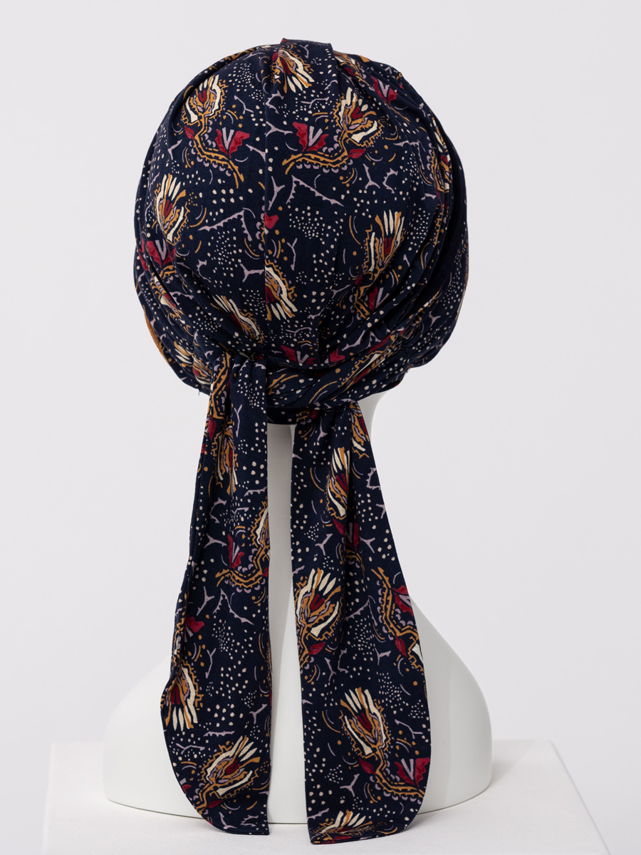 HocBeatrice Turban 1419-4119 with Ties - Amber Garden — photo 3