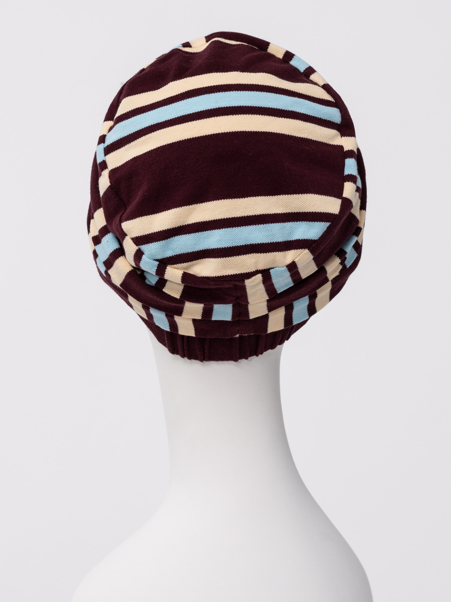 Turbante donna HocElma Viva 1608-4135 - Brown Stripes — foto 3
