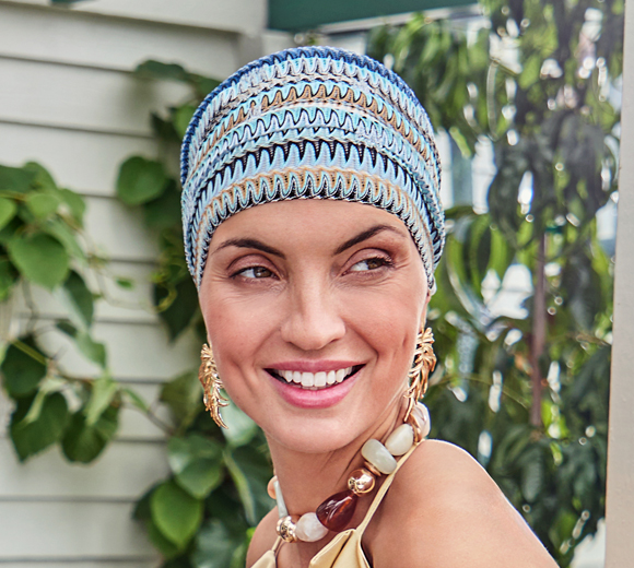 Turbante Boho Ruby Skye Zig-Zag Blues 3034-0783 | Estivo Leggero