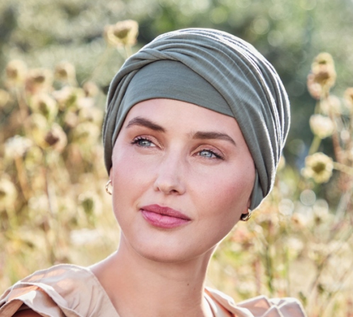 HocShakti Khaki Green | Turbante Donna 1596-4062