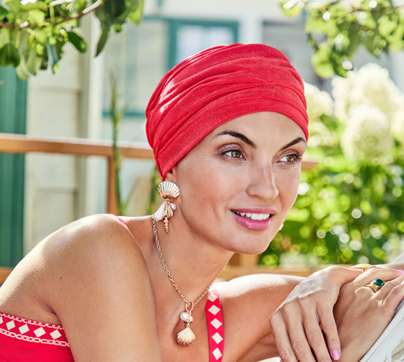 Turbante Boho HocAria Coral Rouge | Primavera Estate 3050-4113