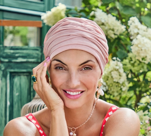 HocAria Boho Pearl Blush | Turbante Donna 3050-4112