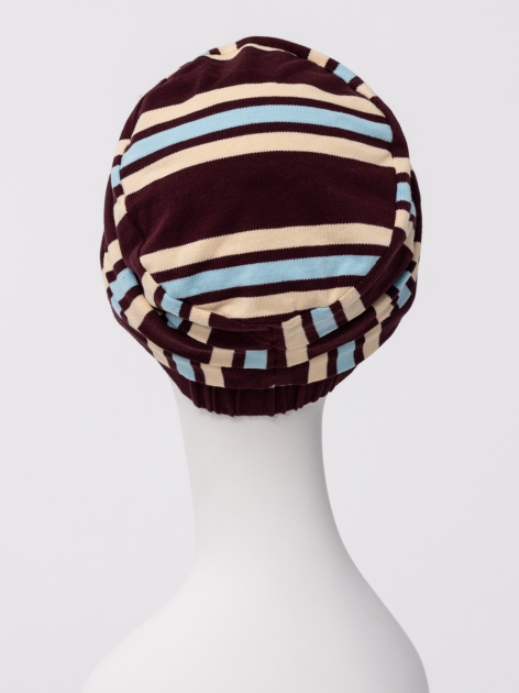 Turbante donna HocElma Viva 1608-4135 - Brown Stripes — foto 3