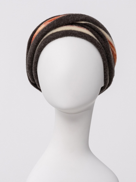 Turbante donna HocZoya Viva 1615-4157 - Brown w/Multi Stripes — foto 2