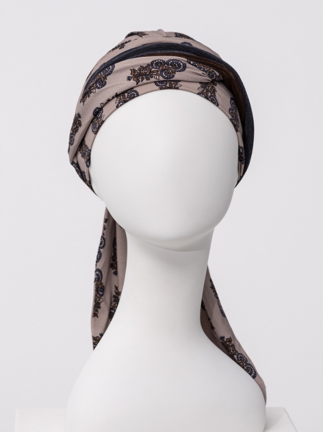 Turbante HocBeatrice 1419-4116 con nastri - Paisley Elegance — foto 2