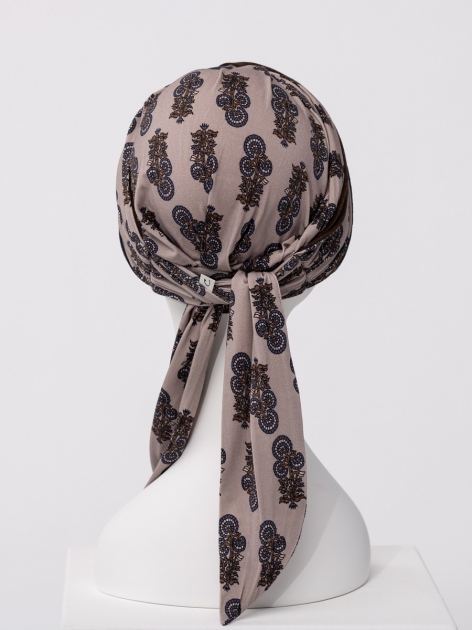 Turbante HocBeatrice 1419-4116 con nastri - Paisley Elegance — foto 3
