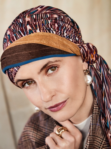 Turbante HocBeatrice 1419-4118 con nastri - Ikat Mystery — foto 1