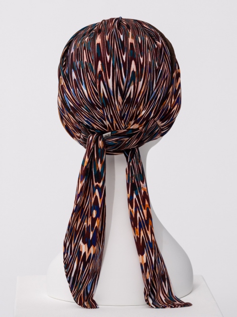 Turbante HocBeatrice 1419-4118 con nastri - Ikat Mystery — foto 4