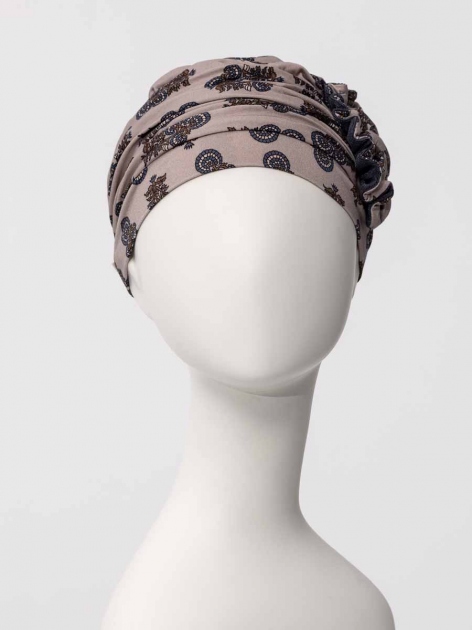 Turbante HocLotus 1008-4116 in viscosa di bambù - Paisley Elegance — foto 2