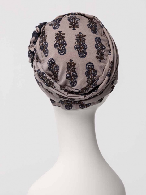 Turbante HocLotus 1008-4116 in viscosa di bambù - Paisley Elegance — foto 3