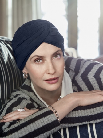 Turbante HocMisa 1606-0655 in cotone Supima - Black Iris