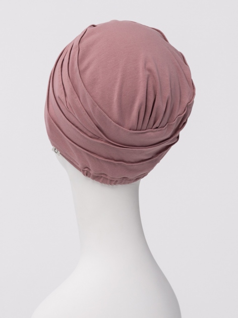 Turbante HocMisa 1606-0845 in cotone Supima - Woodrose — foto 3