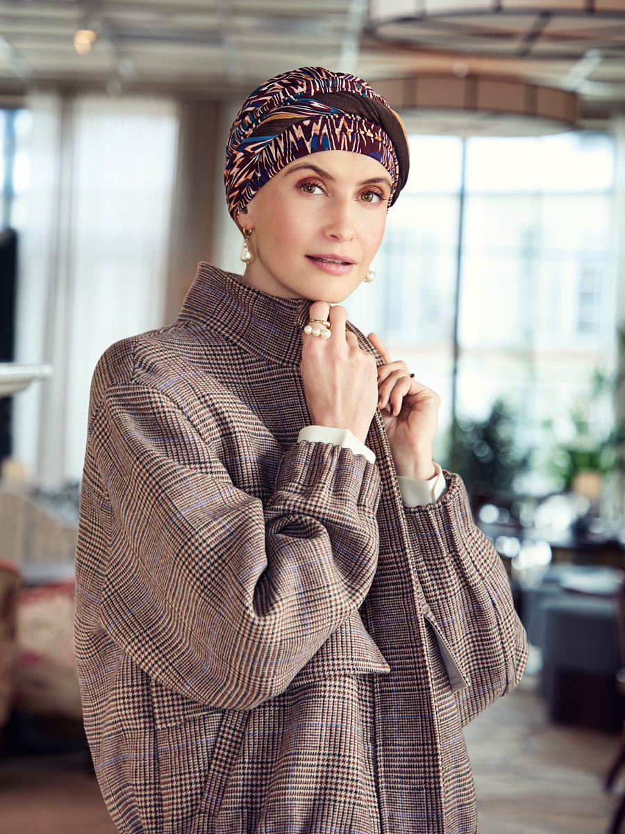 Turbante HocShakti 1418-4118 con fascia in bambù - Ikat Mystery