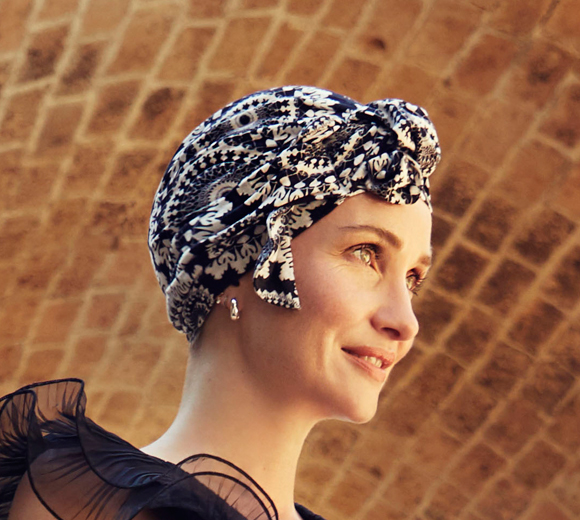 Turbante Beatrice Lino CE Round n' Round | Grafico 1460-0818