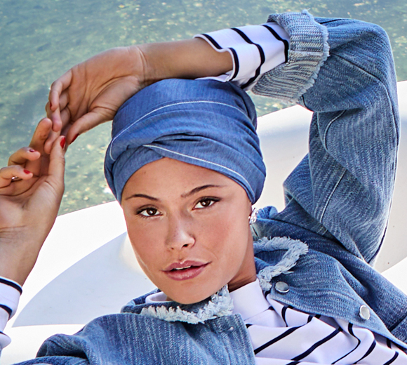 Turbante Viva Mary Denim Flair 1603-4097 | Casual Chic-2